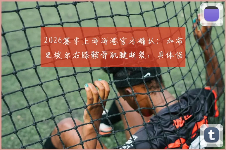 2026赛季上海海港官方确认：加布里埃尔右膝髌骨肌腱断裂，具体伤情解读及手术时间公布