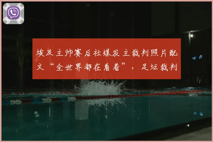 埃及主帅赛后社媒发主裁判照片配文“全世界都在看着”，足坛裁判争议再引热议，背后规则与影响深度探讨